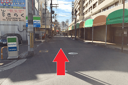 高石駅から整体院naturaまでの道順 Step 2