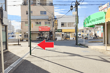 高石駅から整体院naturaまでの道順 Step 3