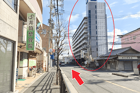 高石駅から整体院naturaまでの道順 Step 4